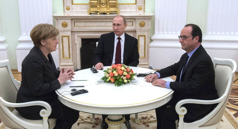 Putin-Merkel-Hollande điện đàm về khủng hoảng nội bộ Ukraine (ảnh minh họa)
