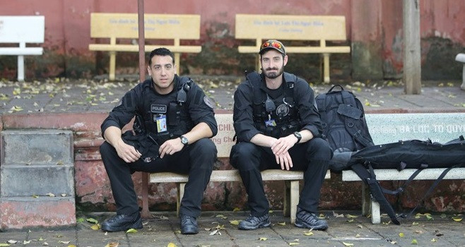 An ninh ở chùa Ngọc Hoàng được thắt chặt, nhiều mật vụ và lính bắn tỉa có mặt để bảo vệ cho Tổng thống Obama.