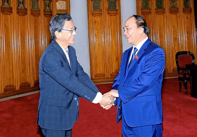 Thủ tướng Nguyễn Xuân Phúc và Đại sứ Nhật Bản Fukada Hiroshi