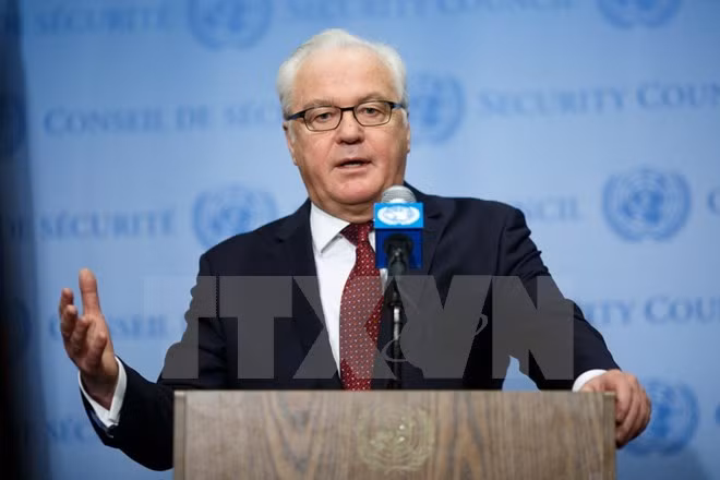 Đại diện thường trực của Nga tại Liên hợp quốc Vitaly Churkin. (Ảnh: THX/TTXVN)