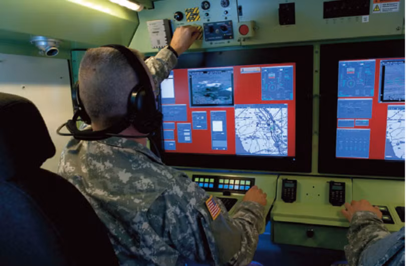 Trạm điều khiển mặt đất của máy bay không người lái MQ-1C (Ảnh: the Drive)