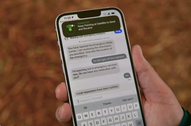 Tính năng nhắn tin khẩn cấp trên iPhone (Ảnh: CNET) Tính năng nhắn tin khẩn cấp trên iPhone (Ảnh: CNET)