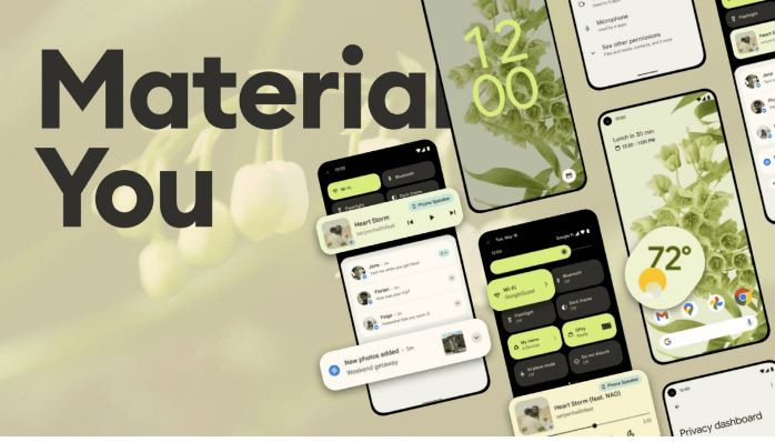 Giao diện mới dựa trên ngôn ngữ thiết kế Material You của Google (Ảnh: Gizchina) Giao diện mới dựa trên ngôn ngữ thiết kế Material You của Google (Ảnh: Gizchina)