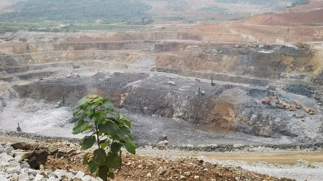 Mỏ khai thác quặng của dự án Núi Pháo. Nguồn: Tri thức trẻ