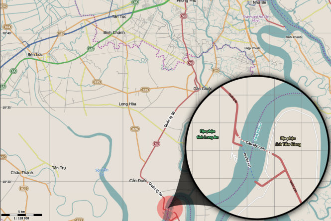 Sơ đồ cầu Mỹ Lợi - Đồ họa: Trị Thiên - Việt Thái