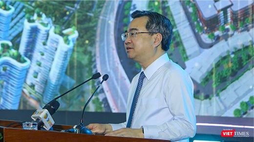 Ông Nguyễn Thanh Nghị, Trưởng ban Chính sách, Chiến lược Trung ương phát biểu tại Tuần lễ Tài chính và Công nghệ Đà Nẵng năm 2025.