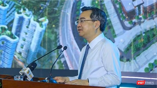 Ông Nguyễn Thanh Nghị, Trưởng ban Chính sách, Chiến lược Trung ương phát biểu tại Tuần lễ Tài chính và Công nghệ Đà Nẵng năm 2025.