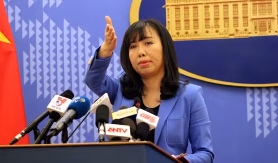 Người phát ngôn Bộ Ngoại giao Việt Nam Lê Thị Thu Hằng. Ảnh VOV