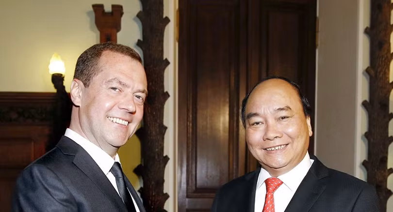 Hai Thủ tướng Nga - Việt Nam.