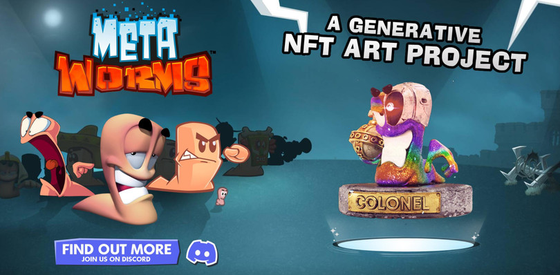 Dự án game NFT "Meta Worms" (Ảnh: The Verge)