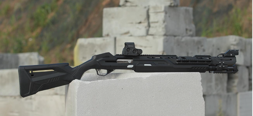 Khẩu shotgun MP-155 'Ultima' được tích hợp nhiều công nghệ đem đến một trải nghiệm bắn hoàn toàn mới cho người dùng (Ảnh: RBTH) Khẩu shotgun MP-155 'Ultima' được tích hợp nhiều công nghệ đem đến một trải nghiệm bắn hoàn toàn mới cho người dùng (Ảnh: RBTH)