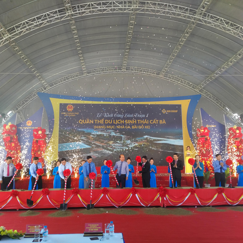 Lễ khởi công Giai đoạn 1 dự án quần thể khu du lịch sinh thái Cát Bà. 