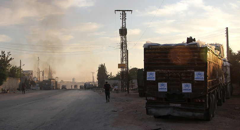 Mỹ nói Syria hoặc Nga phải chịu trách nhiệm về vụ không kích đoàn xe nhân đạo LHQ tại Syria (ảnh Sputnik).