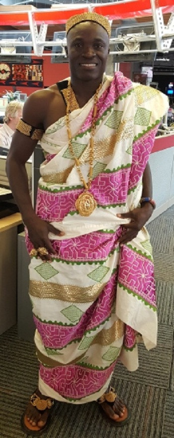 Vua tộc Akan ở Ghana, Tây Phi. Ảnh: Cbc