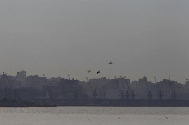 Các chiến đấu cơ của Nga bay trên bầu trời Latakia, Syria hôm 28.1.2016.