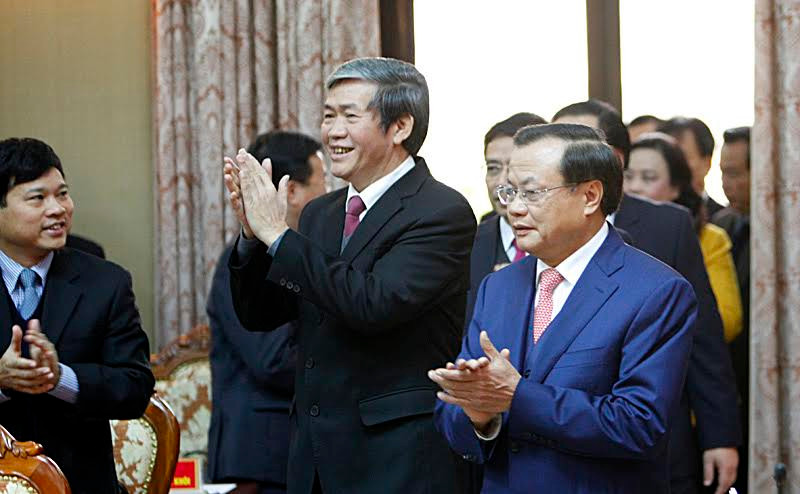 Ông Phạm Quang Nghị và Thường trực Ban Bí thư Đinh Thế Huynh