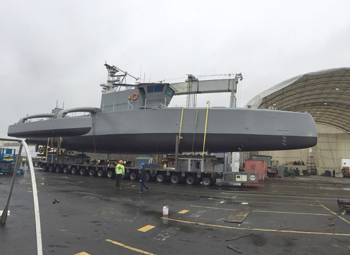 Mỹ công khai hình ảnh tàu robot săn tàu ngầm ảnh 1 Mỹ công khai hình ảnh tàu robot săn tàu ngầm ảnh 1