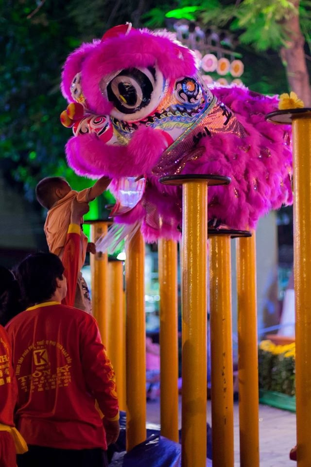 Trẻ con đi xem múa lân- Ảnh: Sơn Khôi Trẻ con đi xem múa lân- Ảnh: Sơn Khôi