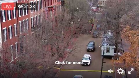 Những nhân vật quan trọng được hộ tống đến nơi diễn ra sự kiện trọng đại ngày 20/1