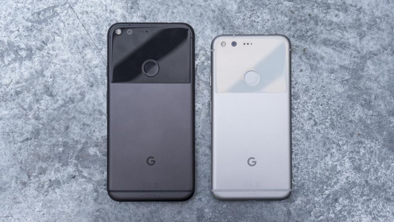 Mặt sau của Google Pixel 2 và Pixel 2 XL. Nguồn:expertreviews