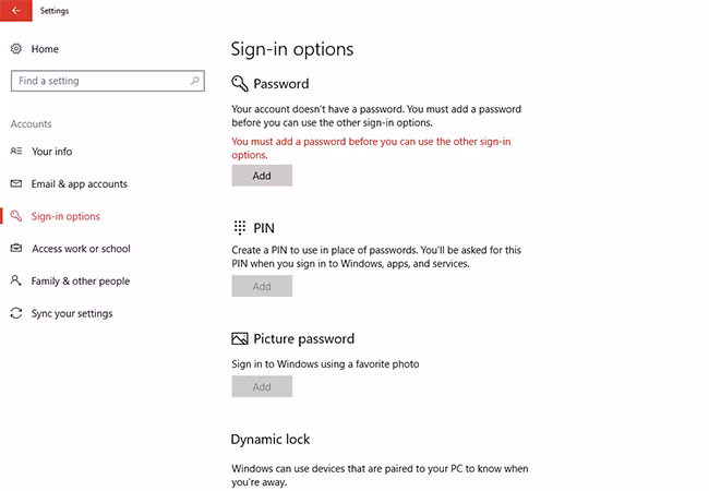 Hướng dẫn đặt mã PIN để đăng nhập nhanh chóng vào Windows 10 ảnh 1