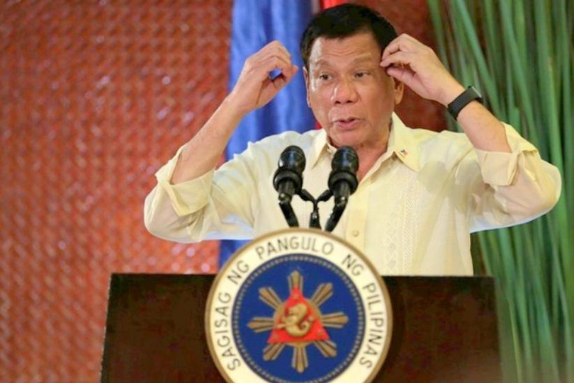 Tổng thống Philippines, Rodrigo Duterte. Ảnh: Báo Phượng Hoàng, Hồng Kông.