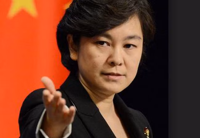 Phát ngôn viên Bộ Ngoại giao Trung Quốc Hoa Xuân Oánh.