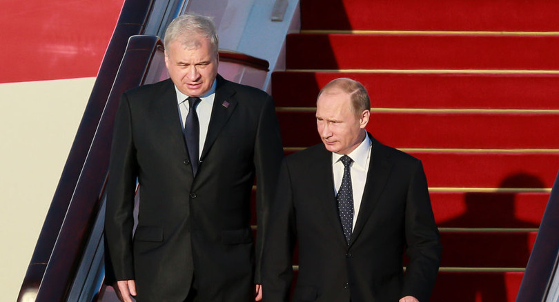 Ông Andrei Denisov và Tổng thống Nga Putin.