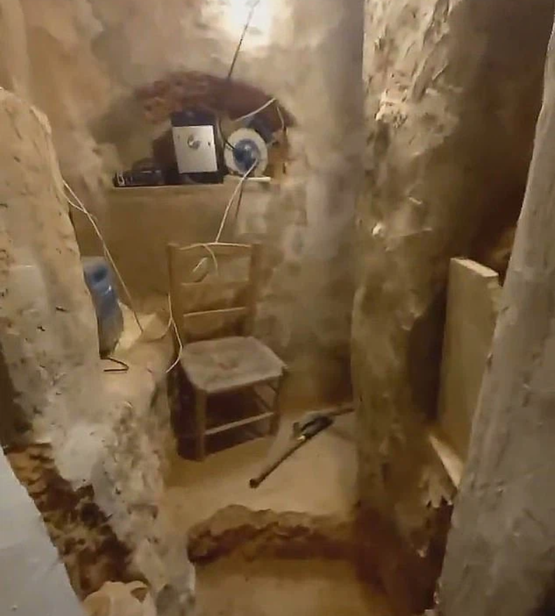 Hình ảnh bên trong căn hầm (Ảnh: Dailymail)