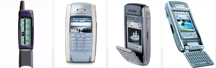 Những chiếc Ericsson R380 (Ảnh: GSM Arena)