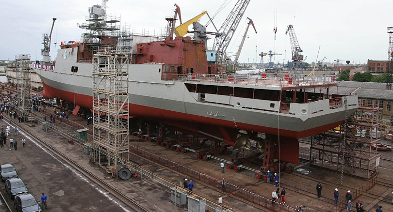 Ấn Độ có thể mua 4 tàu khu trục Dự án 11356 của Nga (ảnh Sputnik)