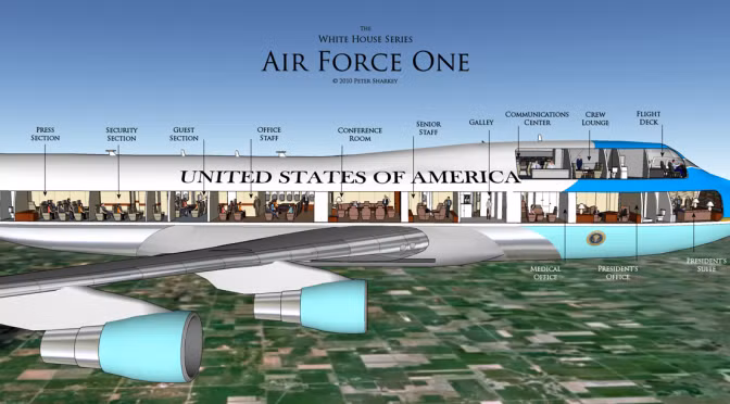 Chiếc Air Force One phục vụ Tổng thống Mỹ.