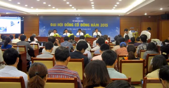 Toàn cảnh đại hội đồng cổ đông HPG