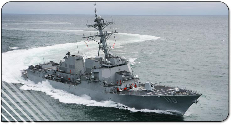 Khu hạm USS William P. Lawrence của Hải quân Mỹ.