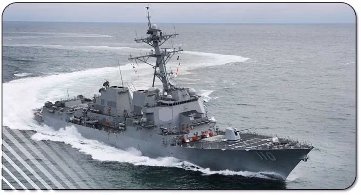 Khu hạm USS William P. Lawrence của Hải quân Mỹ.