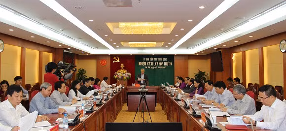 Ủy ban Kiểm tra Trung ương họp kỳ thứ 19. Ảnh: UBKTTƯ