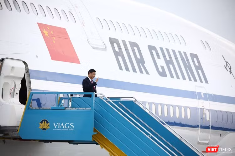 Máy bay chở Chủ tịch Trung Quốc Tập Cận Bình đã đáp xuống sân bay Đà Nẵng