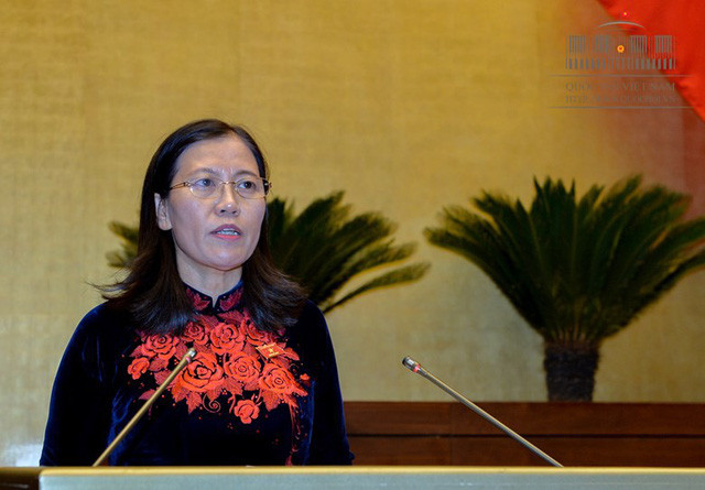 Chủ nhiệm Uỷ ban Tư pháp Lê Thị Nga. Ảnh: Quochoi.vn