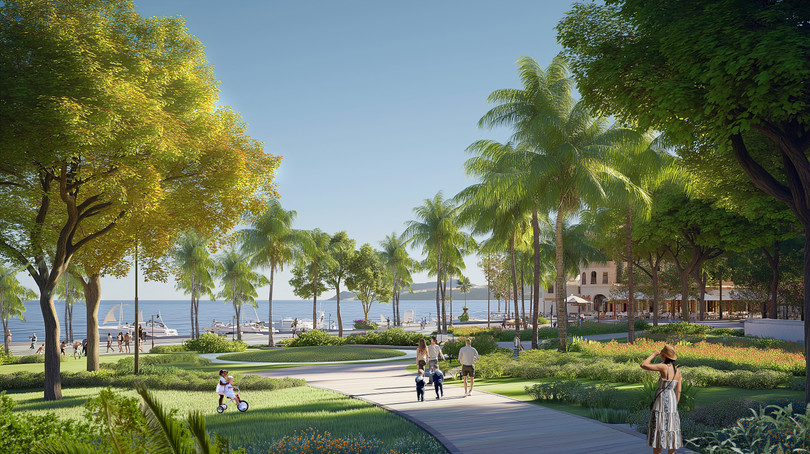 Phối cảnh minh họa Dự án Khu Du lịch, dịch vụ thương mại Vịnh trung tâm Cát Bà 2.jpg