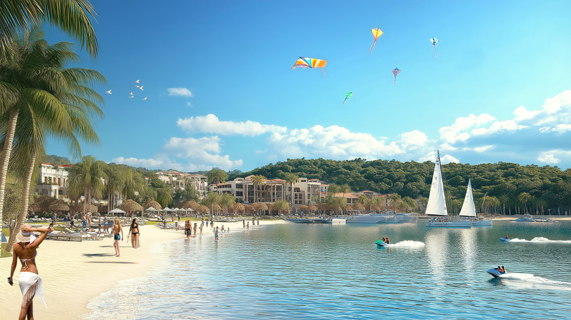 Phối cảnh minh họa Dự án Khu Du lịch, dịch vụ thương mại Vịnh trung tâm Cát Bà 3.jpg