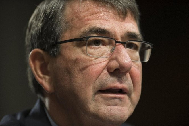 Bộ trưởng Quốc phòng Mỹ Ashton Carter - Ảnh: AFP