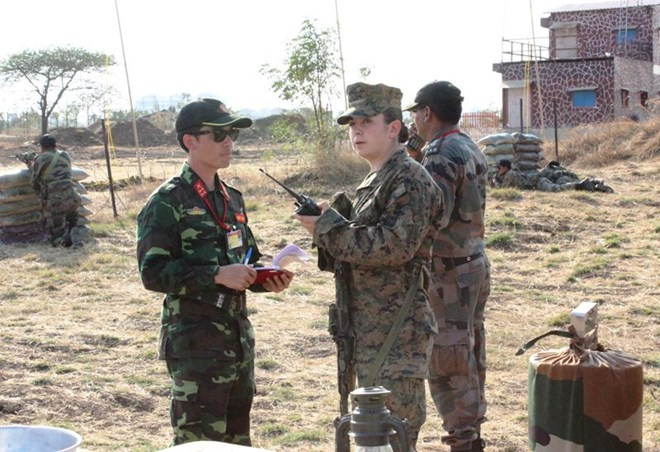 Hình ảnh quân đội Việt Nam tham gia diễn tập thực binh quốc tế FORCE 18 ảnh 4