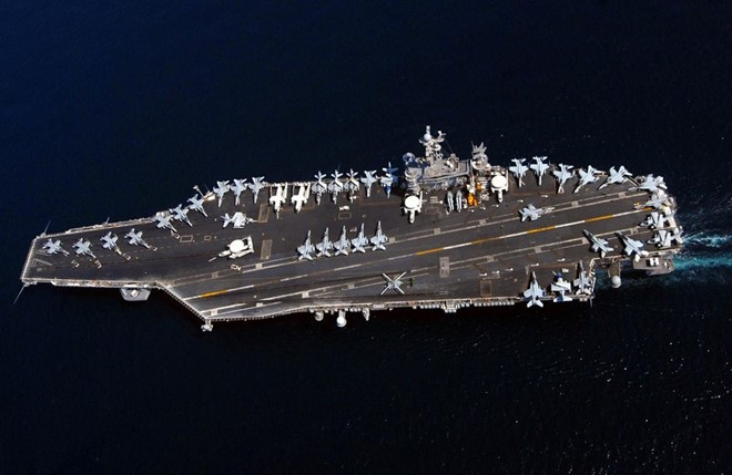 Hàng không mẫu hạm USS John C. Stennis của Hải quân Mỹ. Ảnh:US Navy