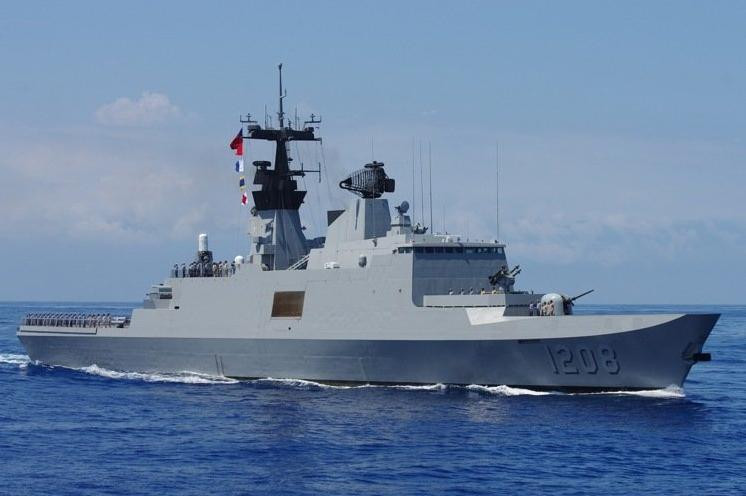Tàu tuần phòng Địch Hóa lớp Khải Định, Hải quân Đài Loan rời khỏi Đài Loan vào ngày 13/7, sau hai ngày có thể đến đảo Ba Bình (Việt Nam). Hành động triển khai tàu chiến này của Đài Loan là bất hợp pháp. Ảnh: UDN Đài Loan.