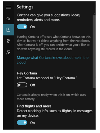 Tắt trợ lý ảo Cortana