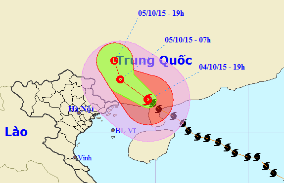 Ảnh: Trung tâm Dự báo Khí tượng Thuỷ văn Trung ương