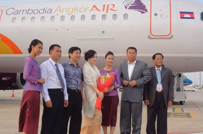 Hãng hàng không Cambodia Angkor Air đang dần mở rộng mạng bay trong khu vực - Ảnh: TLTBKTSG Online.