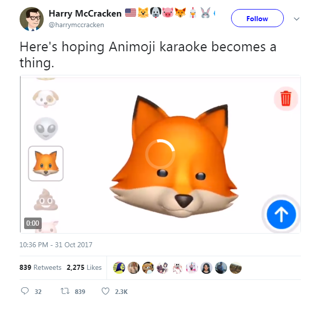 Apple tiếp tục hâm nóng hiện tượng “Animoji Karaoke” ảnh 1