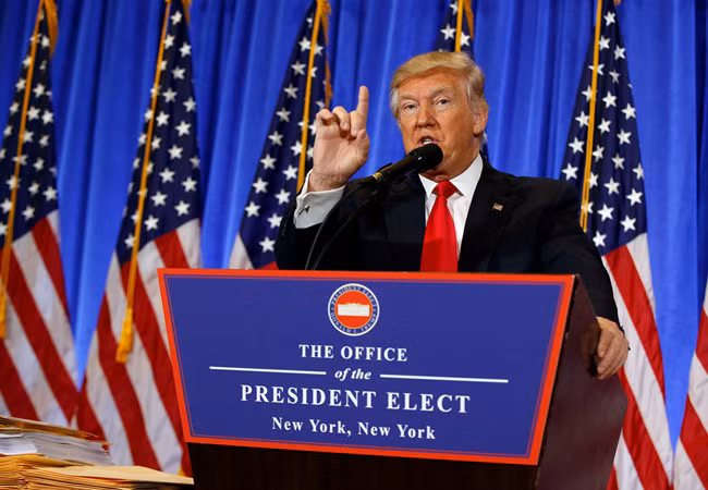 Tổng thống Mỹ mới đắc cử Donald Trump