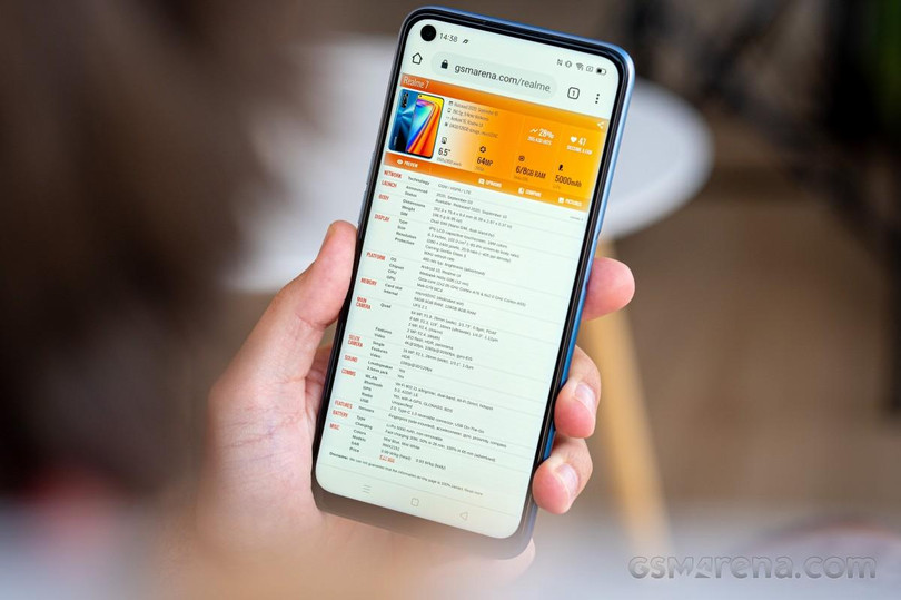 Độ sáng màn hình không cao (Ảnh: GSM Arena) Độ sáng màn hình không cao (Ảnh: GSM Arena)